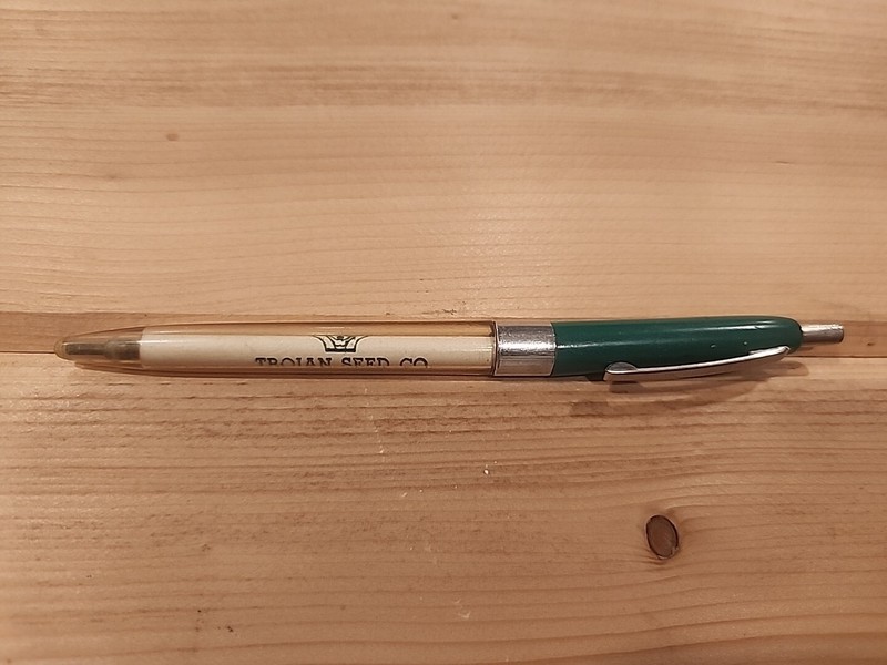 Vtg Trojan Seed Co Pen Olivia Minnesota