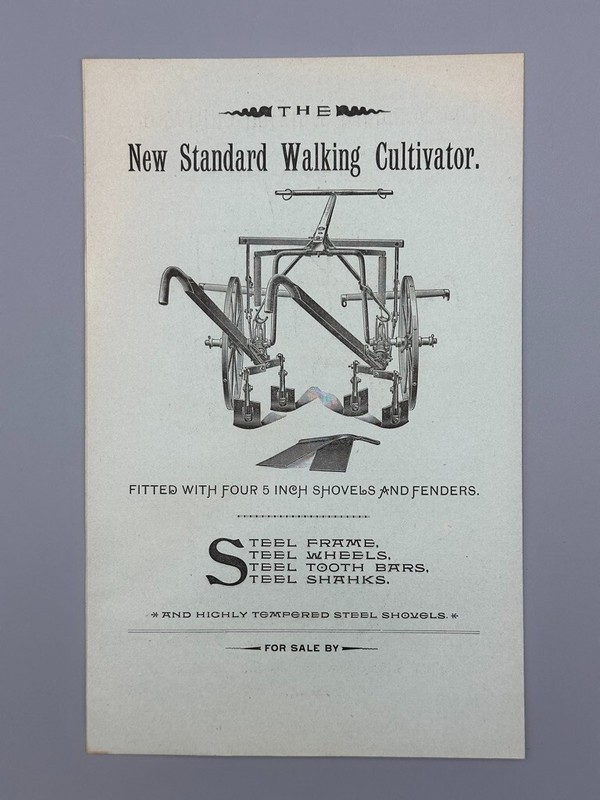 1890s STANDARD CULTIVATOR Harrow FARM Advertising UTICA NY Circular gallery