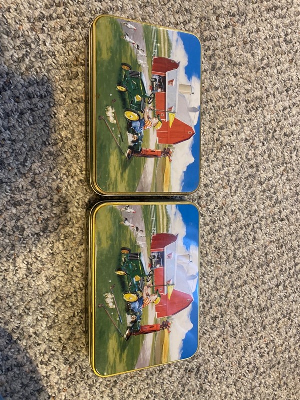 John Deere Golf Balls Tees Divot Tool And Collector Tin Set New Opened Box