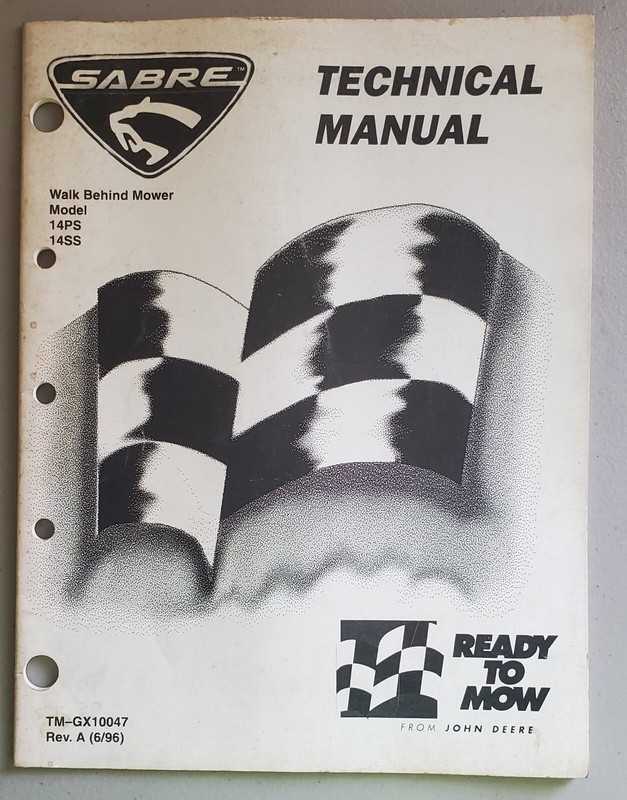 John Deere Sabre Lawn Tractors TMGX10047 Technical Manual
