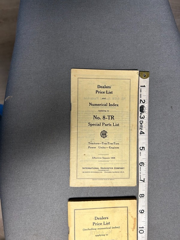 Lot of 3 Rare Vintage Original IHC Motor Truck Dealer price lists 1939 & 1946