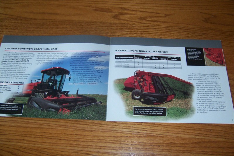 CASE-IH HDX/HSX 2 SERIES HEADER for SP WINDROWERS, LIT #AE-529013 2003 gallery