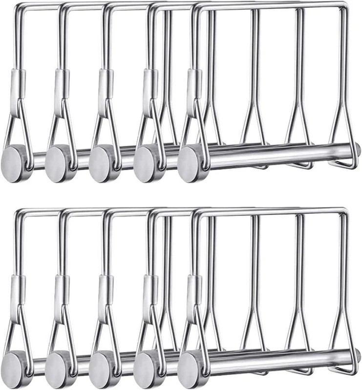 10 Pack 5/16 Inch Trailer Coupler Pin Set 4 Inch Long Wire Lock Pin PTO Shaft Lo