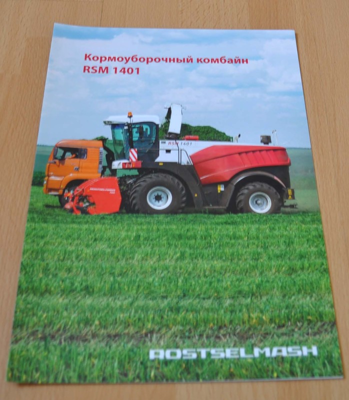 Rostselmash RSM 1401 Forage Harvester Agriculture Russian Brochure Prospekt