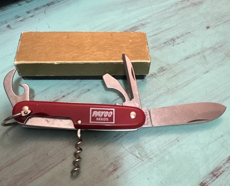 Vintage Colonial USA Army NOS Payco Seeds Knife