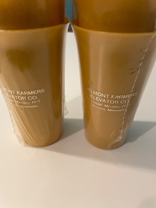 vintage wilmont farmers elevator 1975 minnesota cups advertising agriculture  gallery