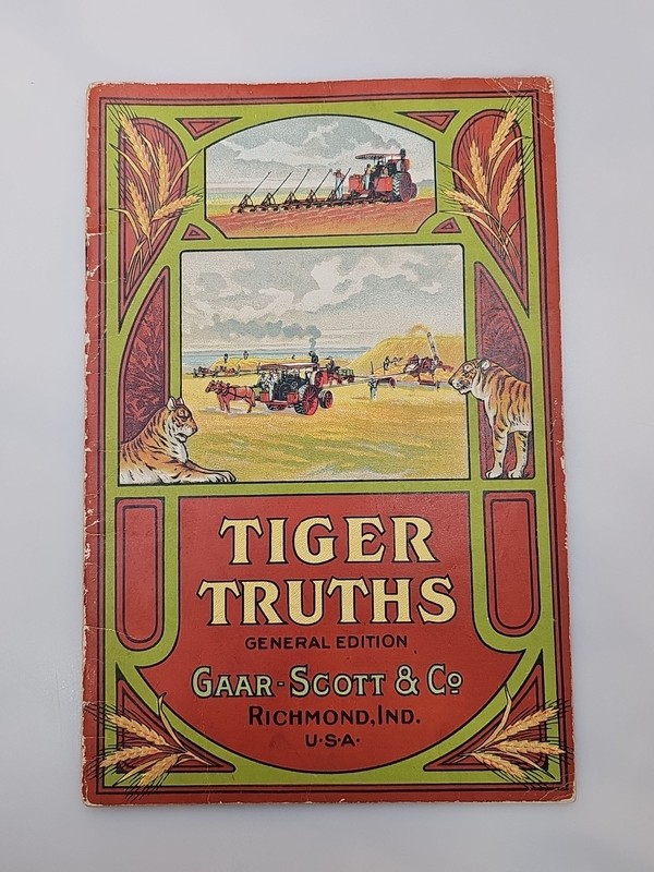 Gaar Scott Engine Tiger Truths Thresher Catalog Richmond INDIANA RARE