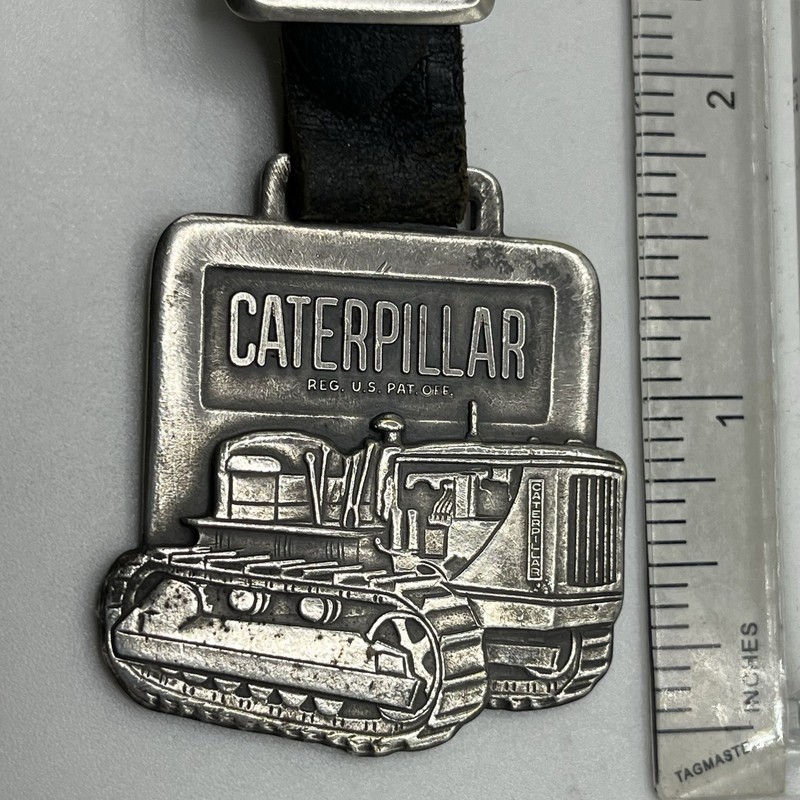 ~ Caterpillar Tractor Pocket Watch fob Gibbs-Cook Equip. Co. Des Moines- Iowa gallery