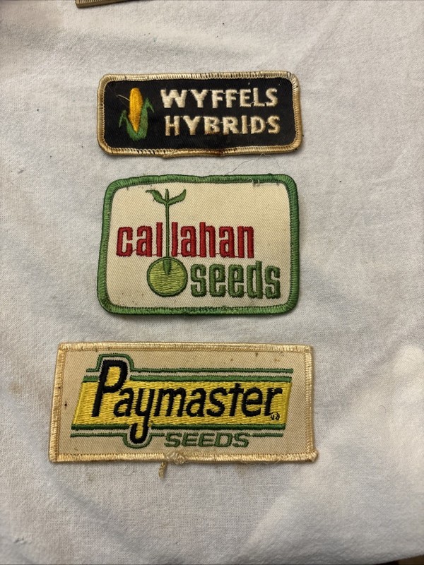 3 Vintage Farm Seed Patches