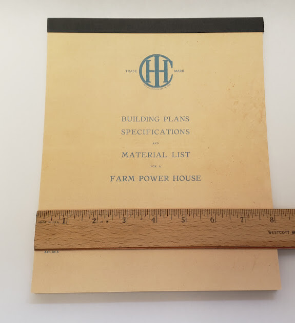 1911 IH Farm Power House Building Plans Specifications & Material List Reprint gallery