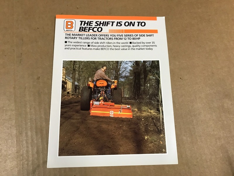 Vintage BEFCO Tractor Rotary Tillers – Salesman Brochure