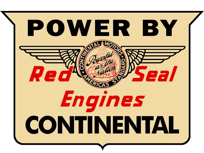 Continental Red Seal Engines Diecut NEW Steel Sign: 24″ Wide Made in USA