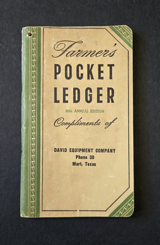 John Deere FARMERS POCKET LEDGER 89th Edition 1955 1956 ORIGINAL