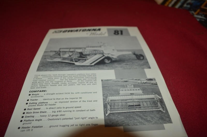Owatonna 81 Windrower Dealer’s Brochure AMIL15