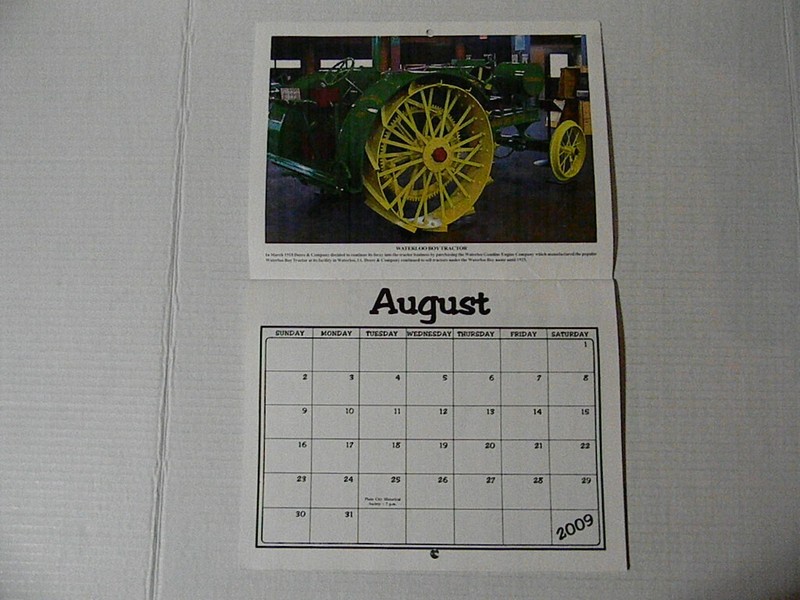 JOHN DEERE 60TH MIAMI VALLEY STEAM SHOW & REUNION STEAM THRESHER'S 2009 CALENDAR gallery