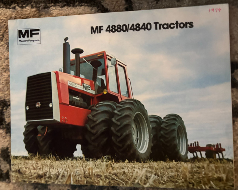 Massey Ferguson 4880 4840 Tractor Brochure For 1978 Brochure AMIL26