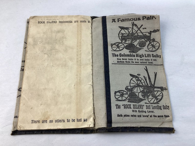 Antique 1906 Cloth Bound Rock Island Plow Co. Pocket Notebook & Sales – Complete gallery