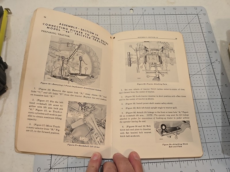 John Deere No 101 Quik Tatch One Row Corn Picker Manual 1946-50s Dealer Copy gallery