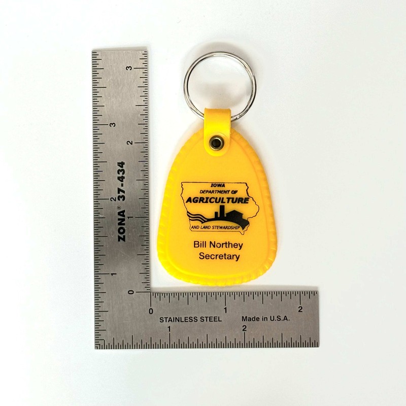 Iowa Dept Of Agriculture/Bill Northey (Set of 3) Yellow Keychains Key Rings gallery