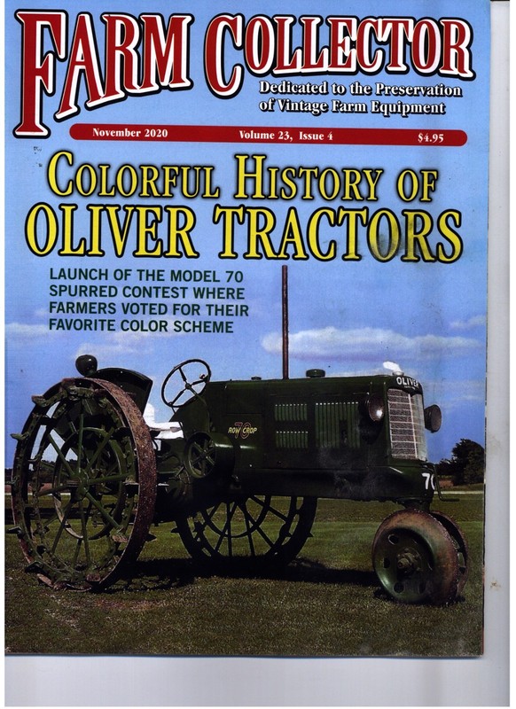 CO-OP Tractor Roots, Oliver Tractor Color Scheme Voting Model 70
