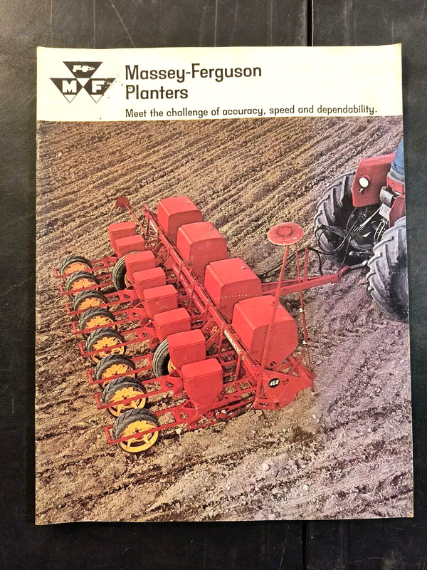 1967 Massey Ferguson Planter Dealer Sales Brochure Manual Catalog
