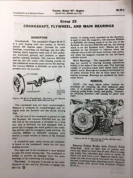 John Deere Tractor Model B BN BW BWH BNH Styled Repair Service Manual SM2004 gallery