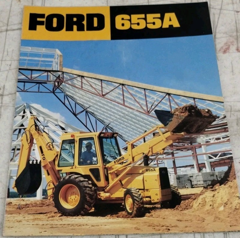 Ford 655A Tractor Loader Backhoe Sales Brochure AD-1040