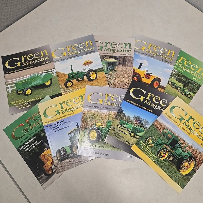 10 Green Magazine John Deere Tractor Enthusiasts Mixed Lot 2016 2017