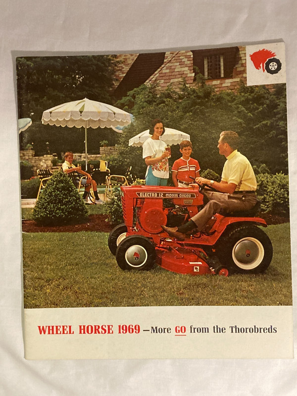 1969 Wheel Horse Tractors South Bend, Indiana, Electro 12 Tractor Catalog