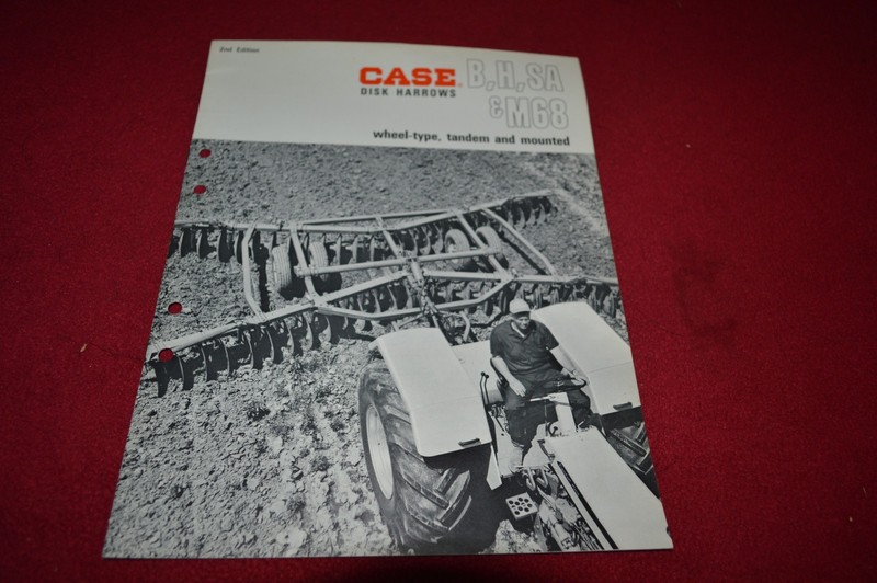 Case Tractor M68, B H, SA Disk Harrows Dealer’s Brochure DCPA