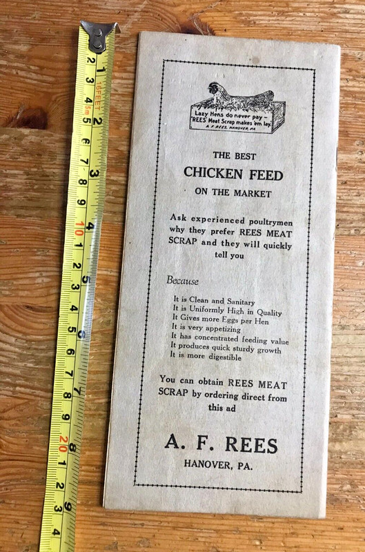 1929 Hanover Fair Poultry Show Catalogue VTG Pamphlet Chickens PA Farming Farm gallery