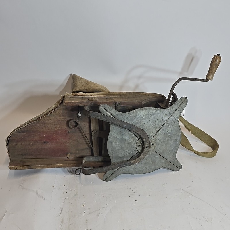 Patented 1925 Cyclone Seed Sower Hand Cranked Antique Seeder Urbana IN USA Works gallery