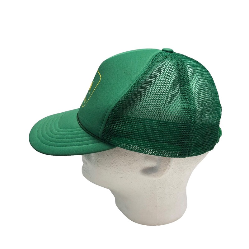 John Deere Tractor Hat Green Trucker Mesh Back Logo Cap SnapBack Vintage gallery