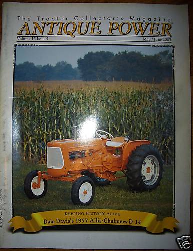 Allis Chalmers D-14 tractor, Gibson Tractor ANTIQUE POWER magazine