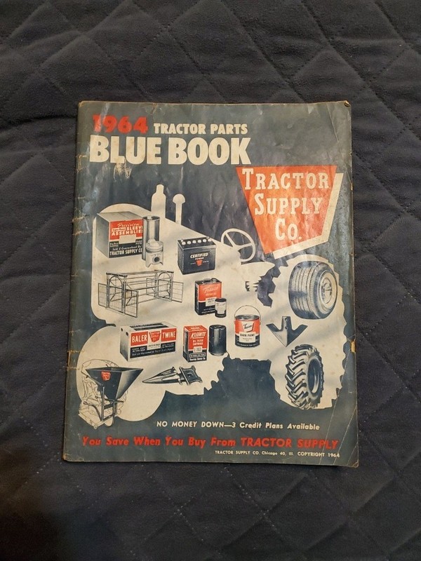 Tractor Supply Co – 1964 Tractor Parts Blue Book Farm Machinery Annual Catalog