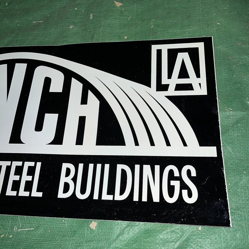 Vintage Lynch Seamless Steel Buildings - Sticker Decal 12”x24” gallery