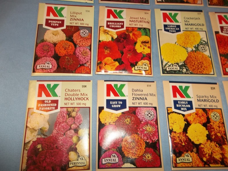 Vtg LOT 20 UNOPENED NORTHRUP KING FLOWER SEED PACKETS ALL DIFFERENT 1987 gallery