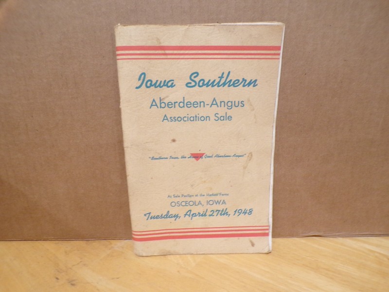 1948 Iowa Southern Aberdeen-Angus Cattle Sale Osceola FAMILY CONSIGNORS INSIDE?