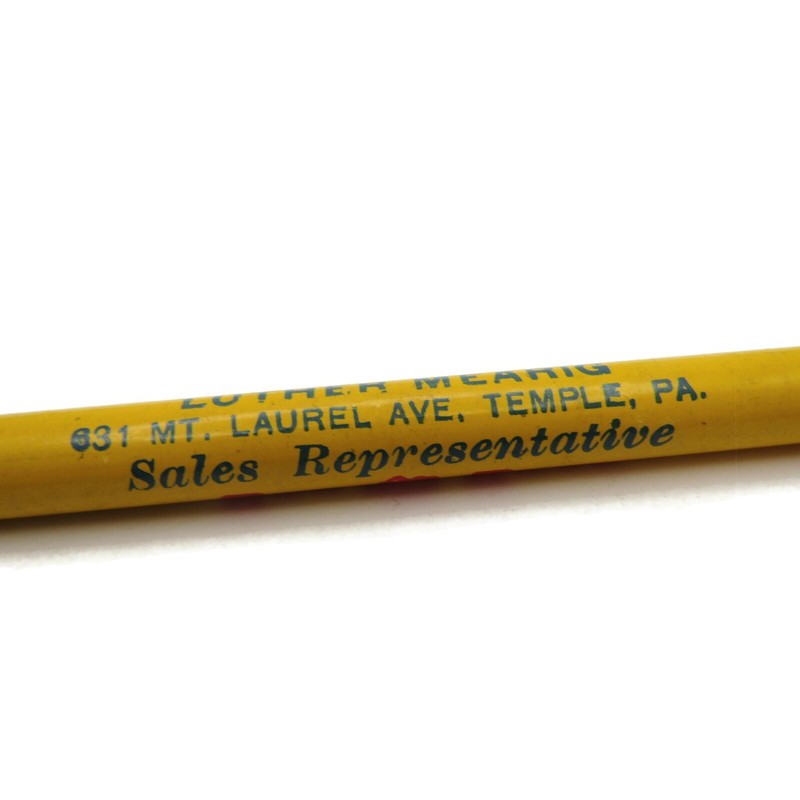 Vintage Red Rose Dog Food Advertising Pencil Temple PA John W. Eshelman Feed gallery