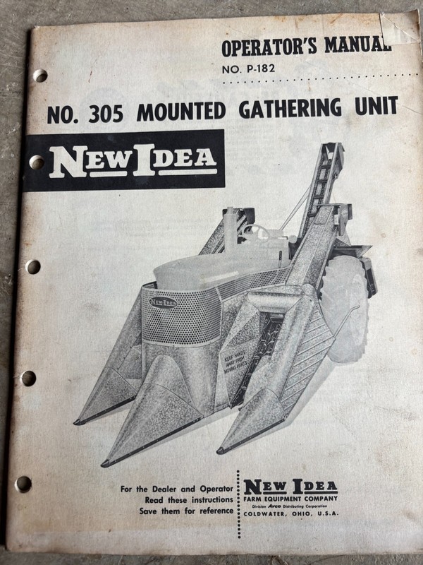 New Idea No. 305 Mounted Gathering Unit Operator’s Manual AMIL26