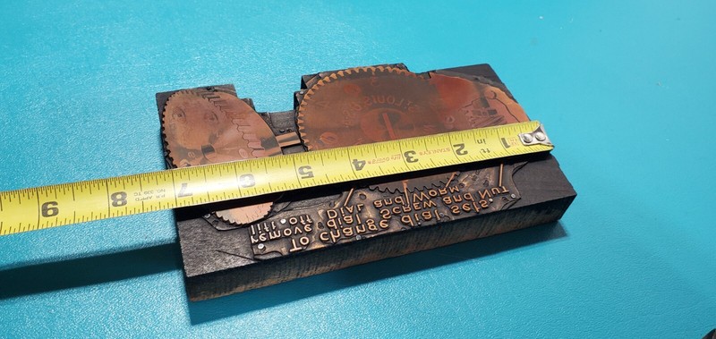 Vintage P.E. CHAPMAN Electric Gears Cogs St Louis Copper PRINTING PLATE Block gallery