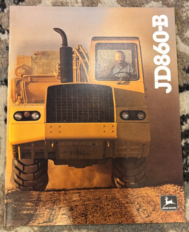 John Deere 860-B Scraper For 1978 Brochure CWPA26