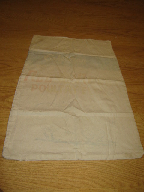 Vintage Eshelman Red Rose Poultry Chicken Graphic Sack