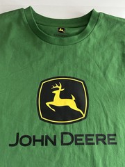 John Deere Men’s Large Long Sleeve Green Official John Deere Apparel Logo NEW