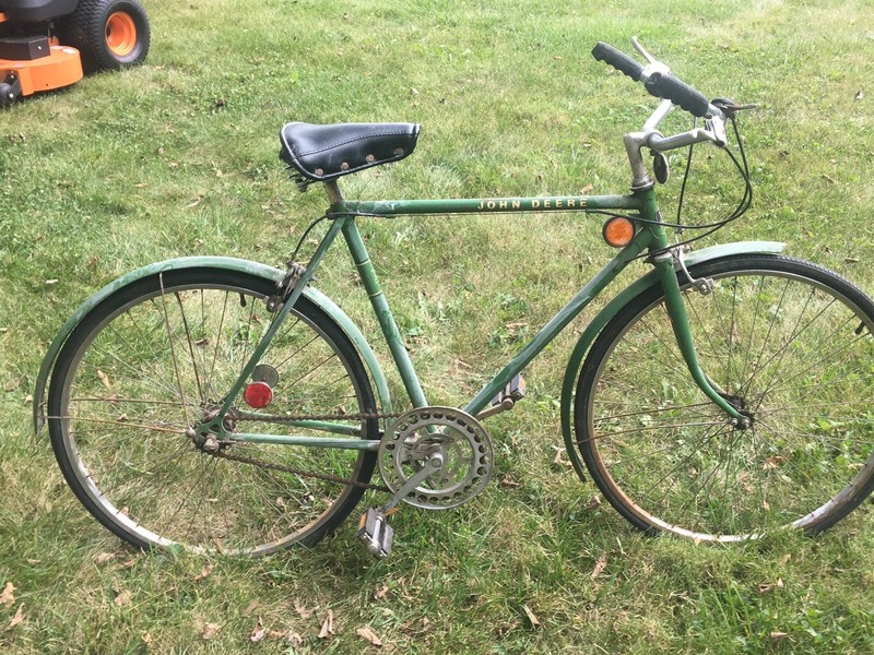 Vintage ‘73-‘75 3-Speed Green John Deere Bicycle Mens Road Bike