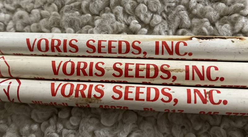 Voris Seeds Inc Farmer Farming Advertising Lot Of 3 Pencils Windfall Indiana gallery