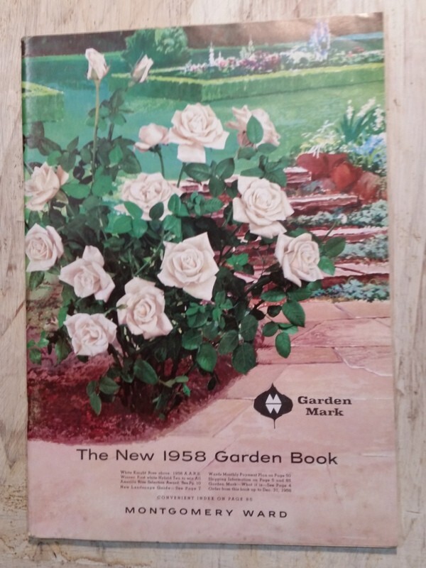 1958 Montgomery Ward Garden Mark Garden Book Floral Seed Catalog Chicago