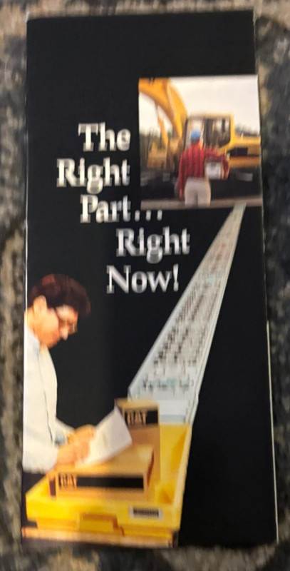 Caterpillar CAT The Right Part Right Now Brochure AMIL25