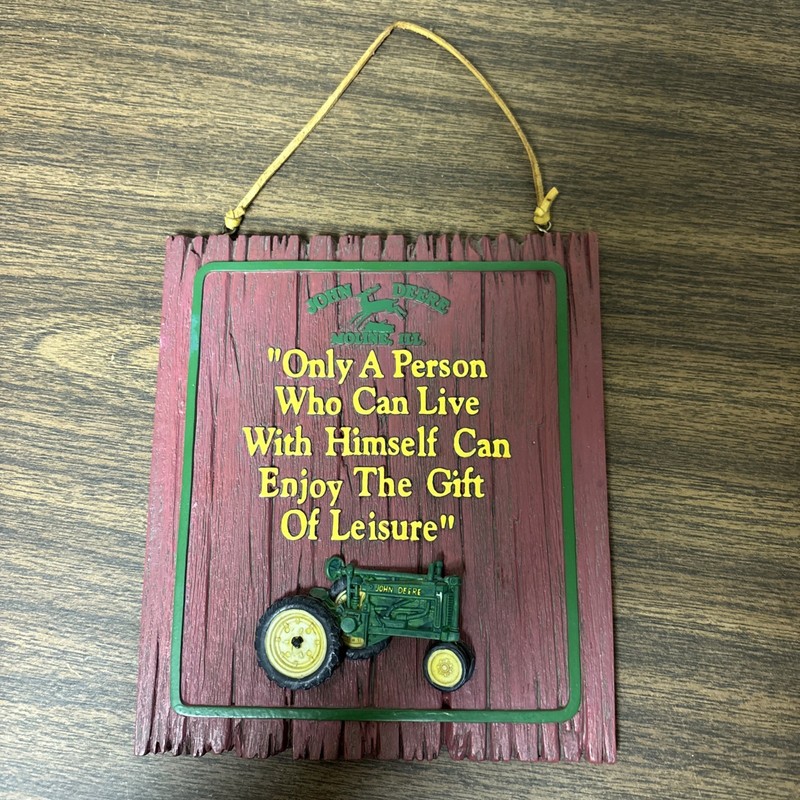 JOHN DEERE PLAQUE! Red Retirement Plaque, John Deere Moline, ILL