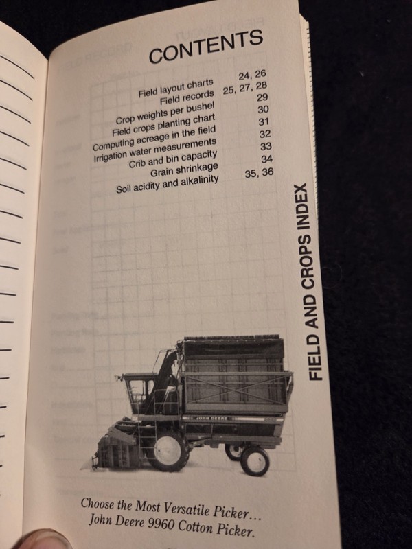1992 John Deere 125th Annual Pocket Ledger Notebook 4760 8760 Tractor gallery